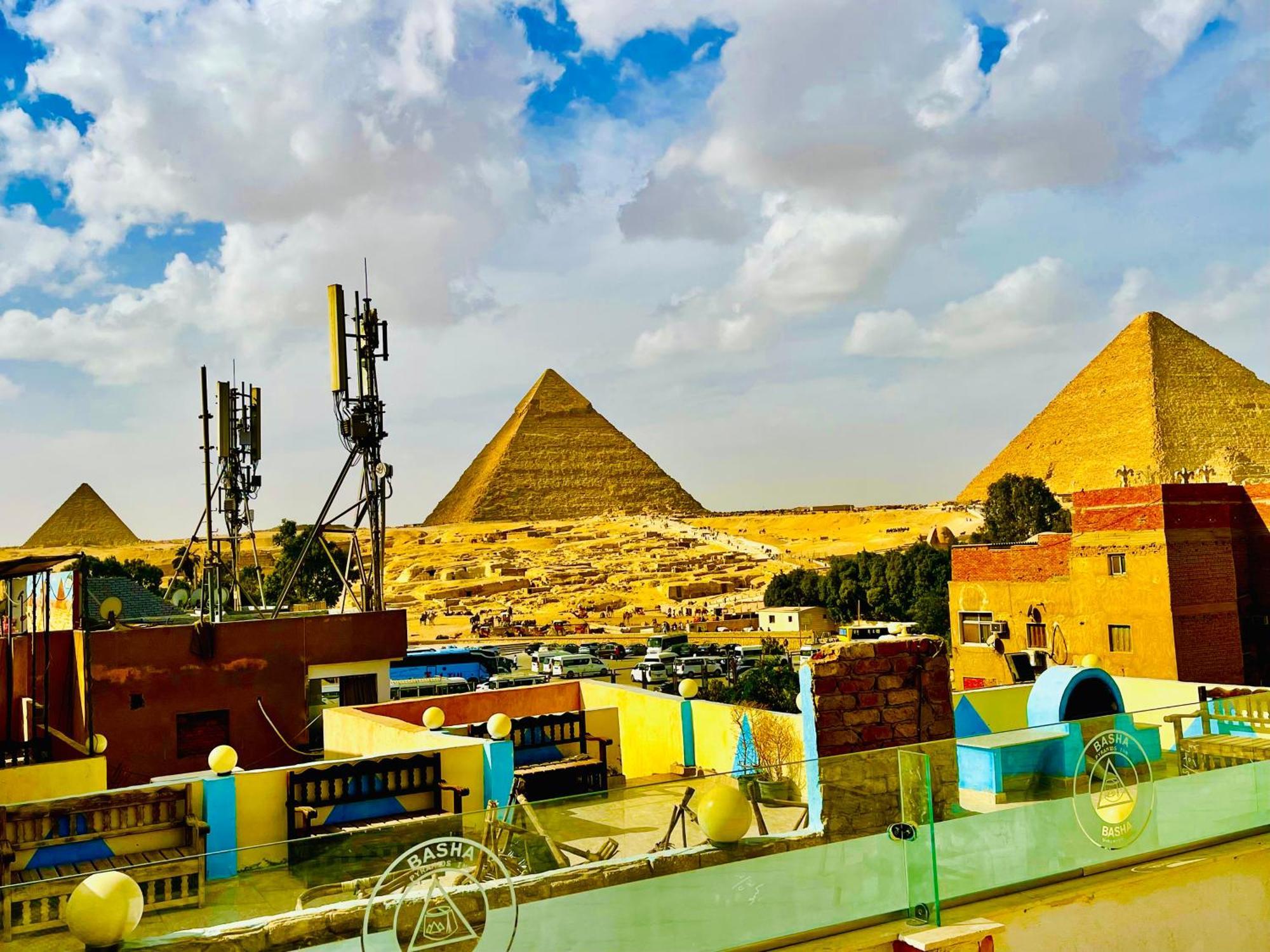Basha Pyramids Inn Kafret el-Gabal エクステリア 写真